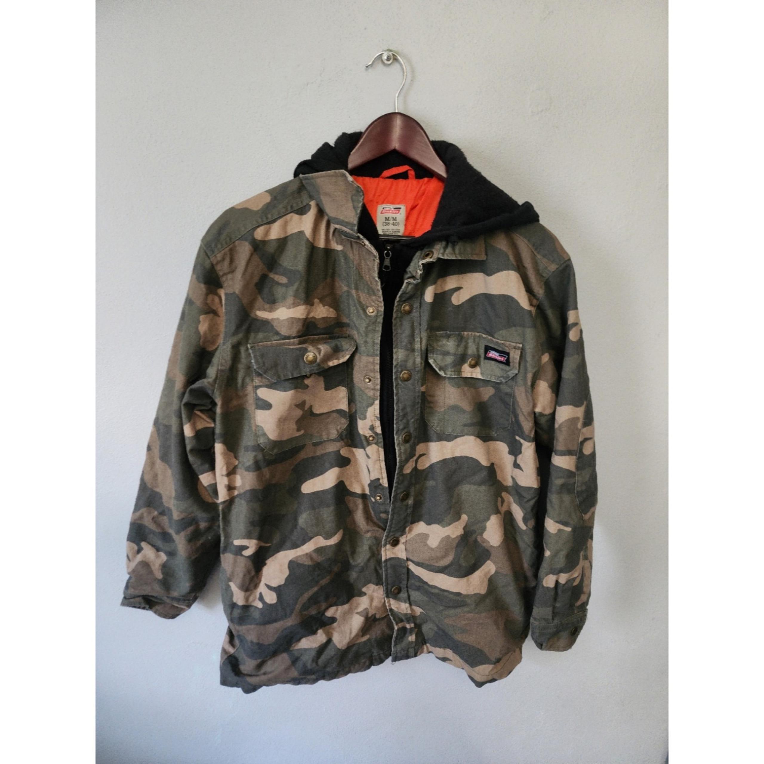 Dickies Camouflage Outdoor Lined Hooded Jacket Men's Size Medium