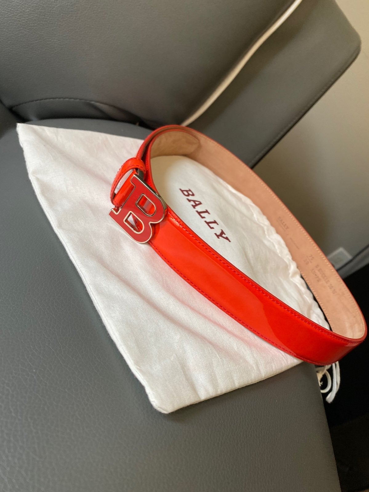 orange bally belt