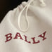 Orange red Bally leather belt.