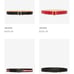 Orange red Bally leather belt.
