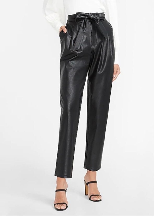 Express High Waisted Leather Pants