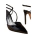 Schutz Aimee High Heels in Black Patent Leather 6.5 with Box Womens Mules