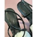 Schutz Aimee High Heels in Black Patent Leather 6.5 with Box Womens Mules