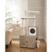 Feandrea WoodyWonders 2-in-1 Cat Tree with Litter Box Enclosure - Modern Cat Con