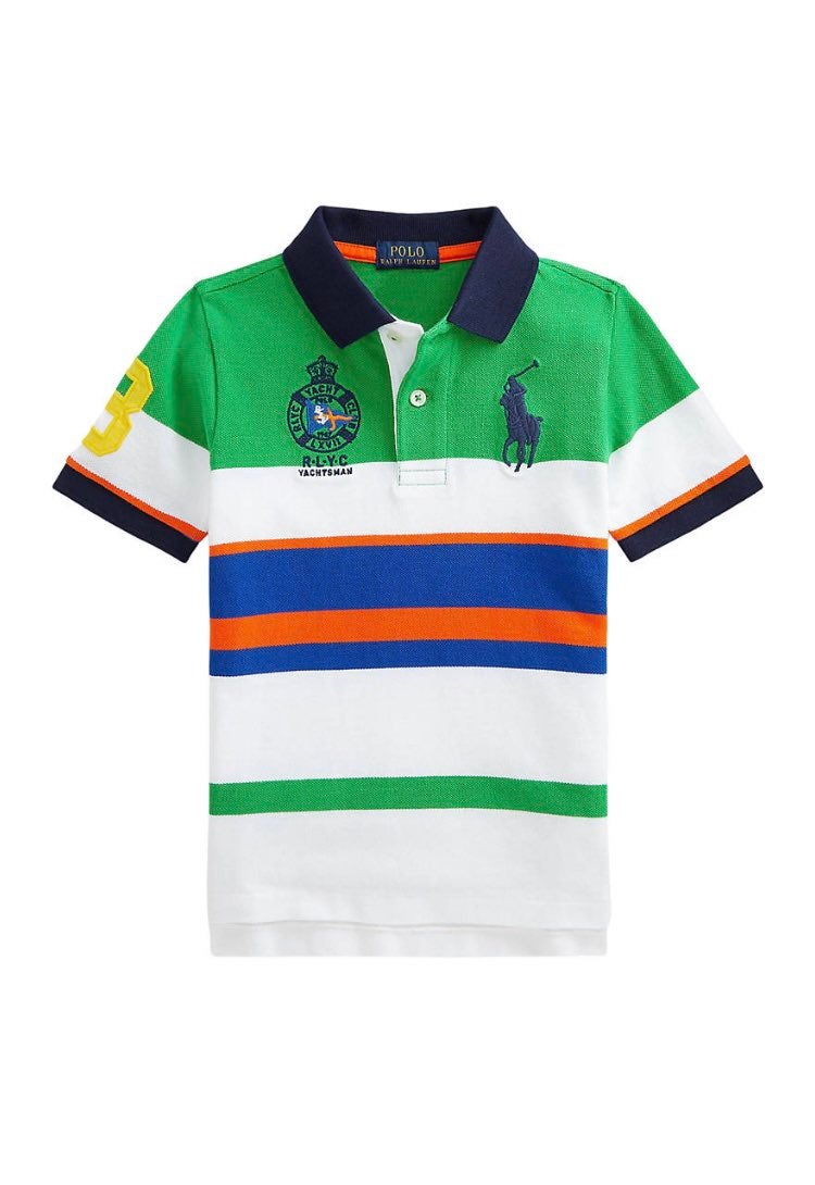 Polo Ralph Lauren Toddler Little Boys Striped Polo Shirt Size 2/2T NWT