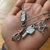 Juicy Couture Safety Pin Necklace Jewelry Silver