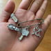 Juicy Couture Safety Pin Necklace Jewelry Silver
