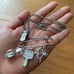 Juicy Couture Safety Pin Necklace Jewelry Silver