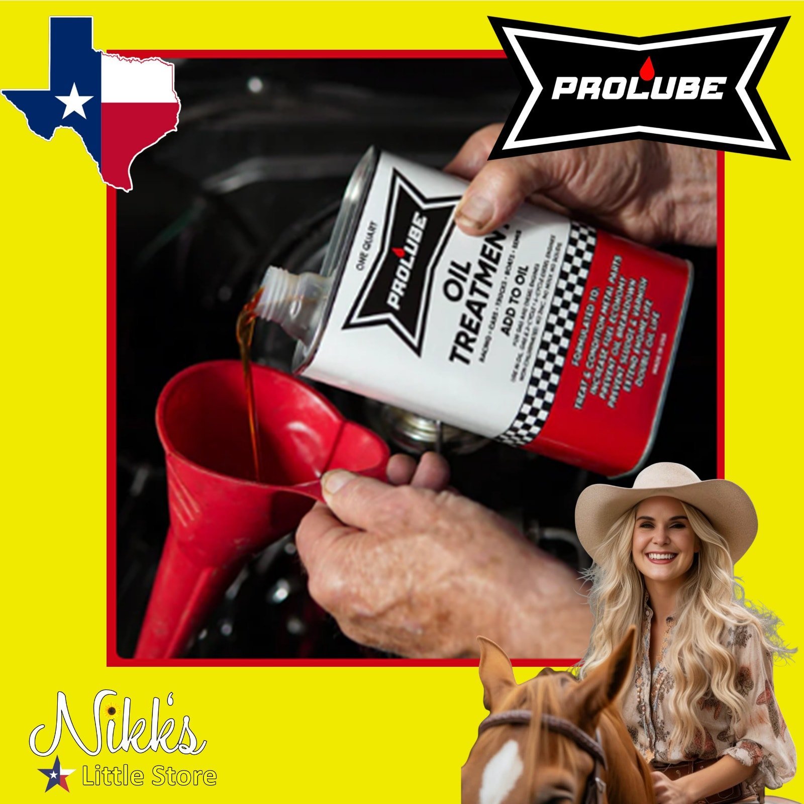 PROLUBE Oil Treatment 1 Qt. Gain Fuel Economy Extends Oil & Engine Life USA MADE