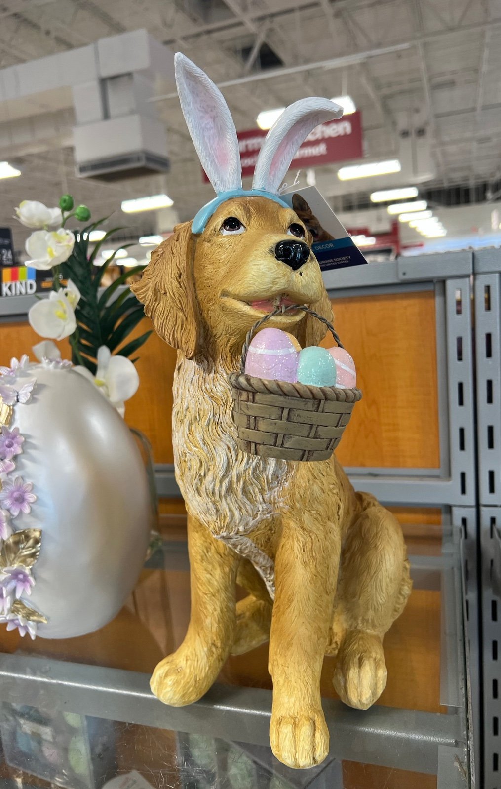 easter egg basket golden retriever !