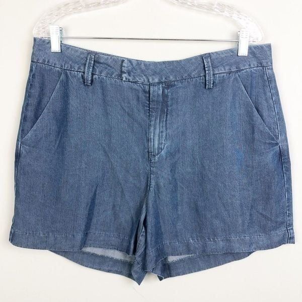 LEVEL 99 | NEW Blue Chambray Style Shorts Tencel Fabric Women’s Denim 30