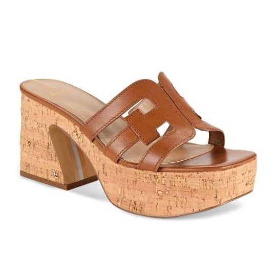 Sam Edelman Women's Dev Leather Cork Platform Sandals Size 9 (MSRP 150)