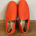 Eileen Fisher Flit Flat Leather Espadrille Flats Shoes Coral Red US 7.5 Women