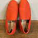 Eileen Fisher Flit Flat Leather Espadrille Flats Shoes Coral Red US 7.5 Women