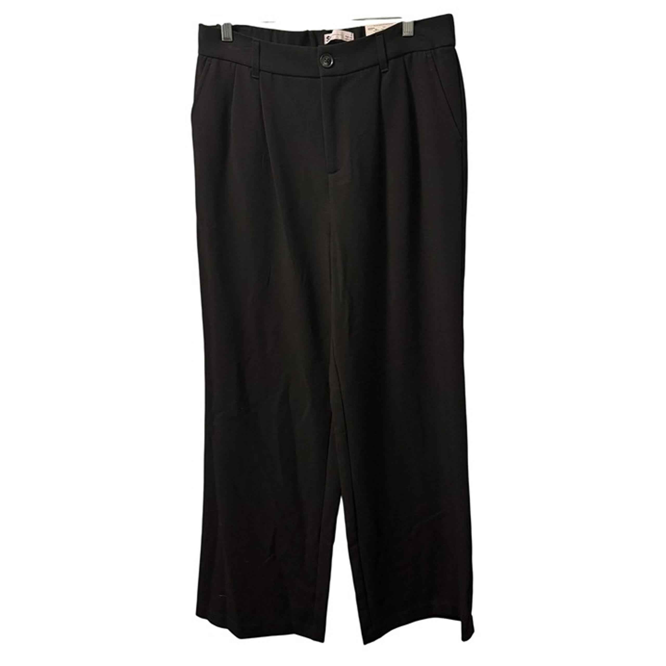 SO  High Rise Wide Leg Black Pants Sz  L women pants. NWT