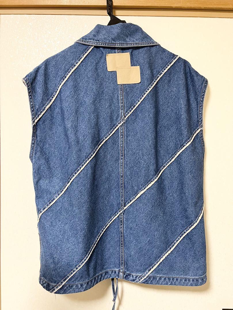 ￼ Eco Bio Washed Denim Jumper Vest Eco Bio Washed Denim Jumper Vest