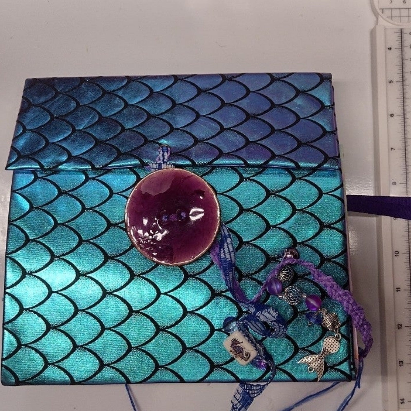 Mermaid Themed Purse Style Junk Journal
