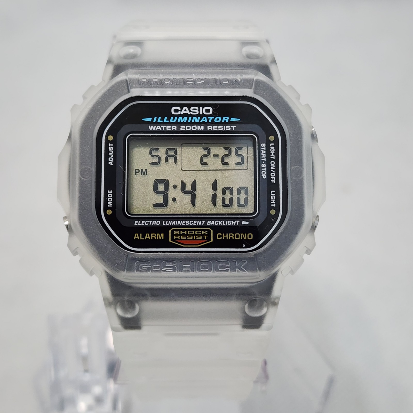 CASIO G-SHOCK DW-5600E #1545 Alarm Chronograph Men's Watch 45mm custom store bezel