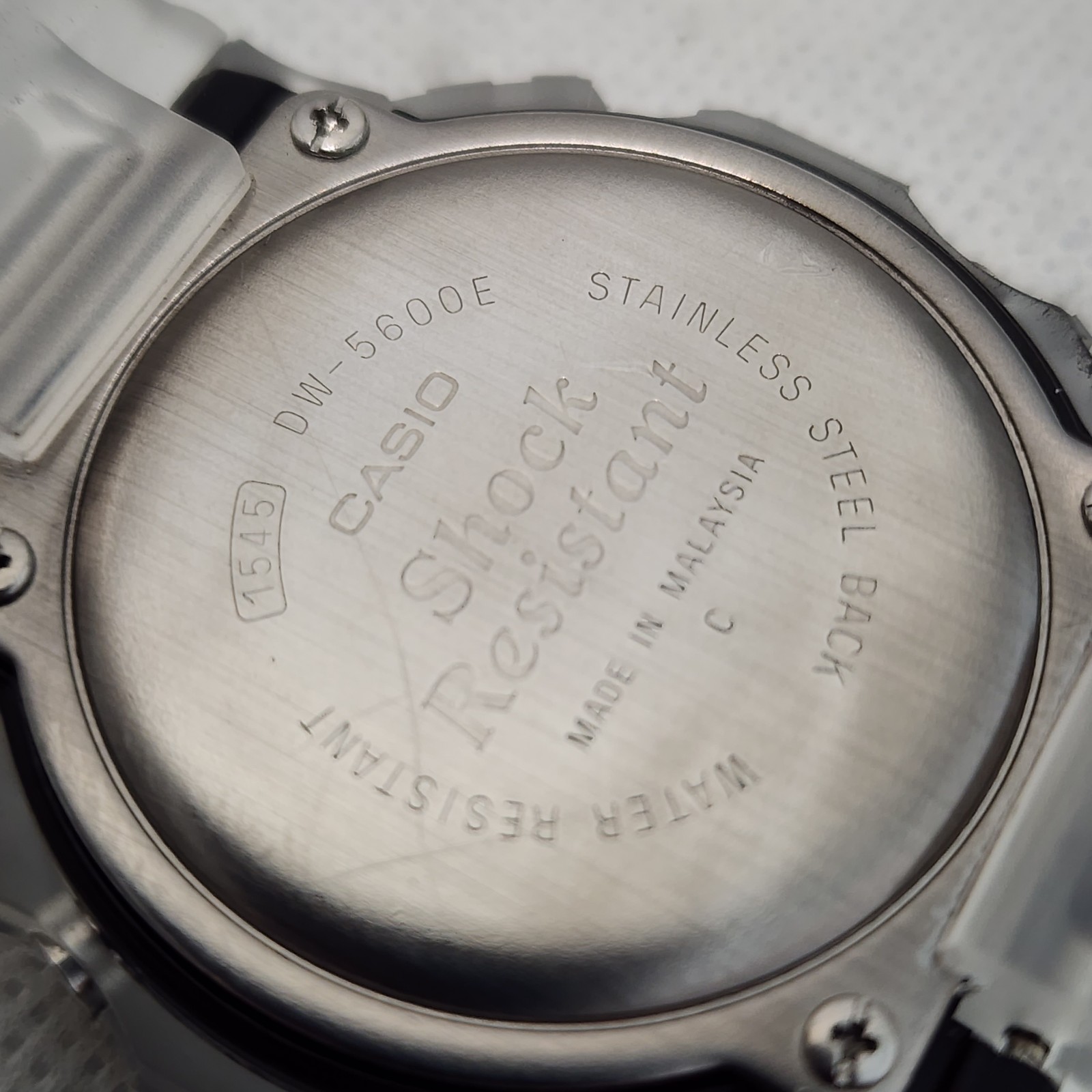 CASIO G-SHOCK DW-5600E #1545 Alarm Chronograph Men's Watch 45mm custom store bezel