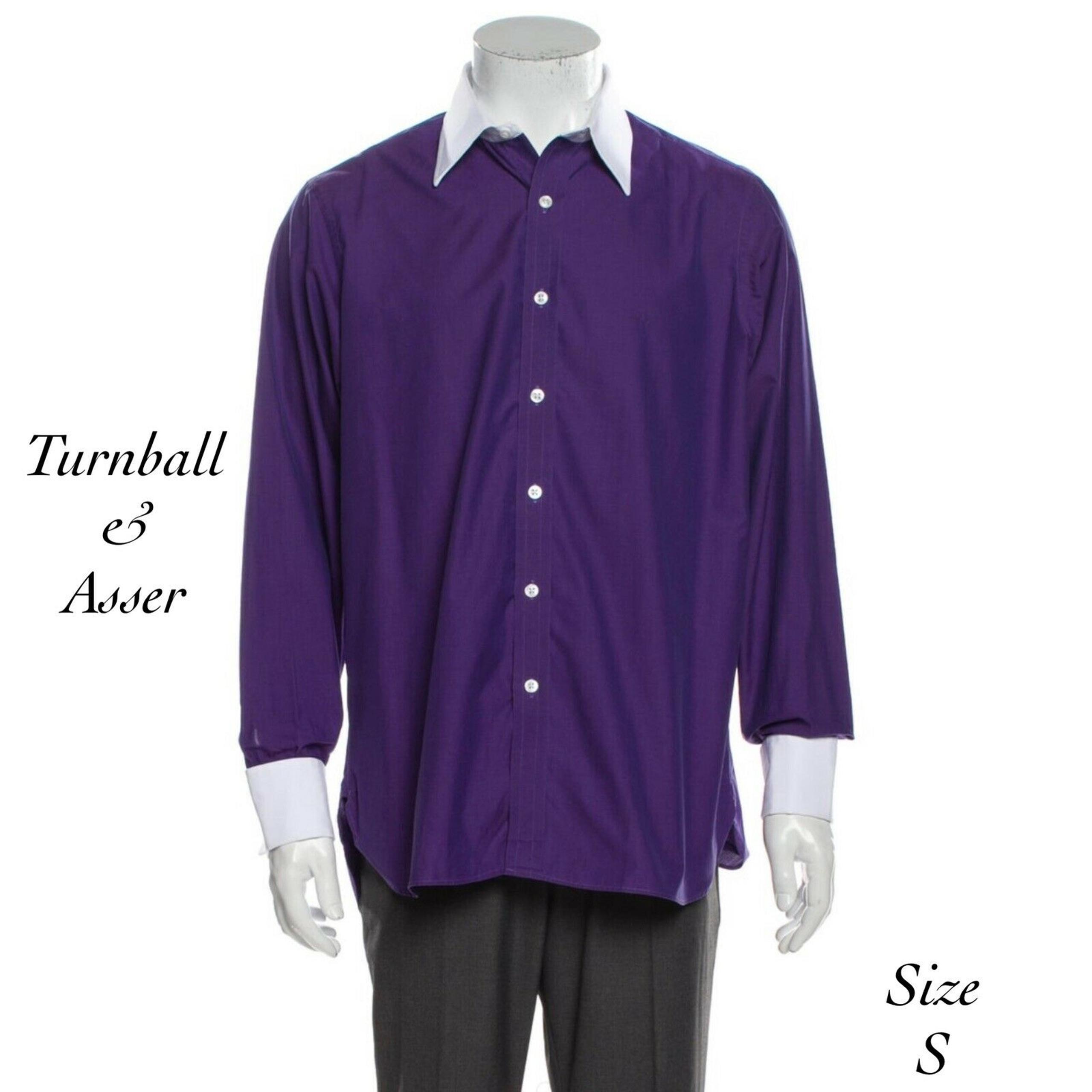Turnball & Asser Purple Dress Shirt Sz S