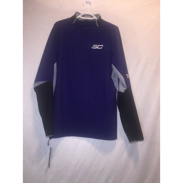 New UA SC30 Stryker Shooting Mens Basketball Long Sleeve Shirt -1265023 - Large