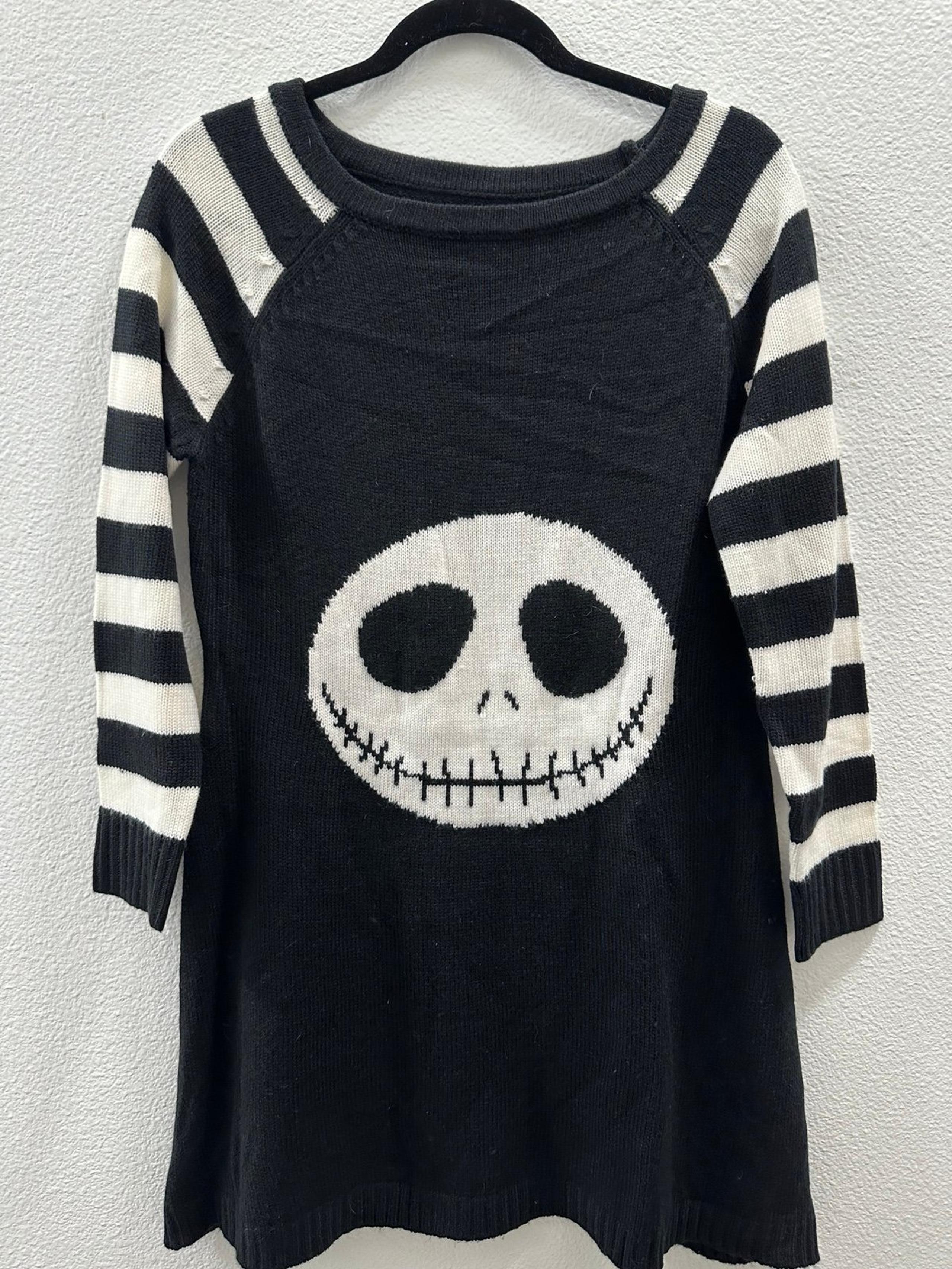 Disney Tim Burton’s The Nightmare Before Christmas Skeleton Sweater READ