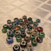 Silver and glass Pandora beads, varied c