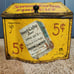 Vintage Sweet Cuba countertop store tobacco tin, 8 x 8 x 10 1/2 deep