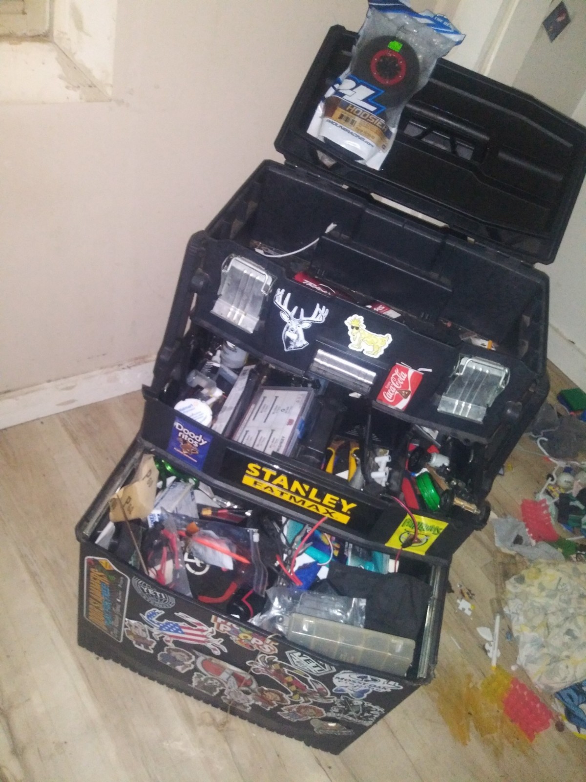 RC Car Parts and tool box