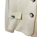 St. John Collection Women's Key Lime Yellow Knit Pearl Button Up Size 2 Blazer