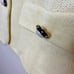 St. John Collection Women's Key Lime Yellow Knit Pearl Button Up Size 2 Blazer