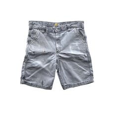 Vintage Carhartt Distressed Washed Gray Workwear Cargo Shorts