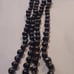 Authentic natural BLACK PEARL 42 LONG NECKLACE
