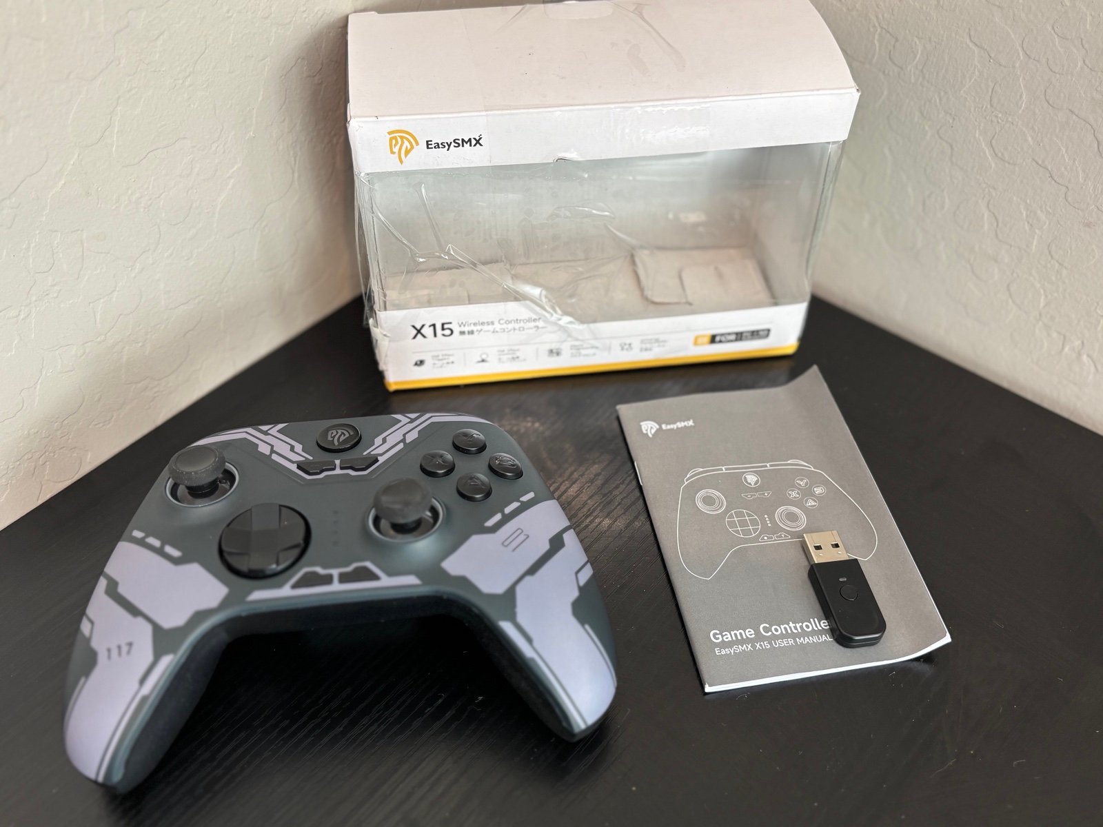 EasySMX X15 Wireless PC Controller with Hall Triggers, Hall Joysticks, Enhanced