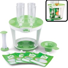 Baby food pouch maker with extra pounche
