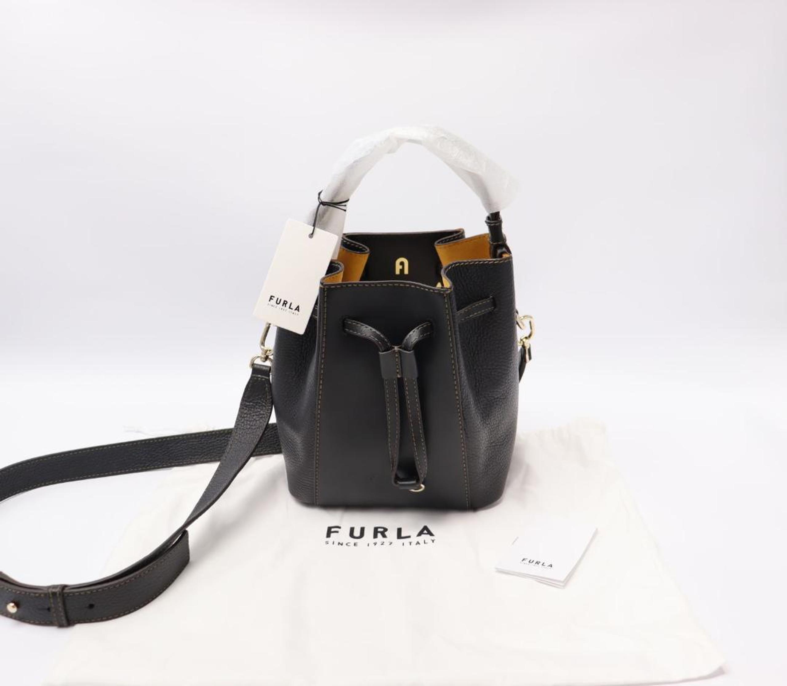 Brand new FURLA Miastella Mini Bucket Drawstring Bag.