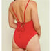 NWT Andie Women's The Paloma One Piece Long Torso Swimsuit Cherry Red Size XXLT
