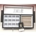 NWT Rae Dunn Gorgeous Dark Oak Wood Tray Multi Spaces Jewelry Organizer w/handle