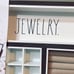 NWT Rae Dunn Gorgeous Dark Oak Wood Tray Multi Spaces Jewelry Organizer w/handle
