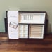 NWT Rae Dunn Gorgeous Dark Oak Wood Tray Multi Spaces Jewelry Organizer w/handle
