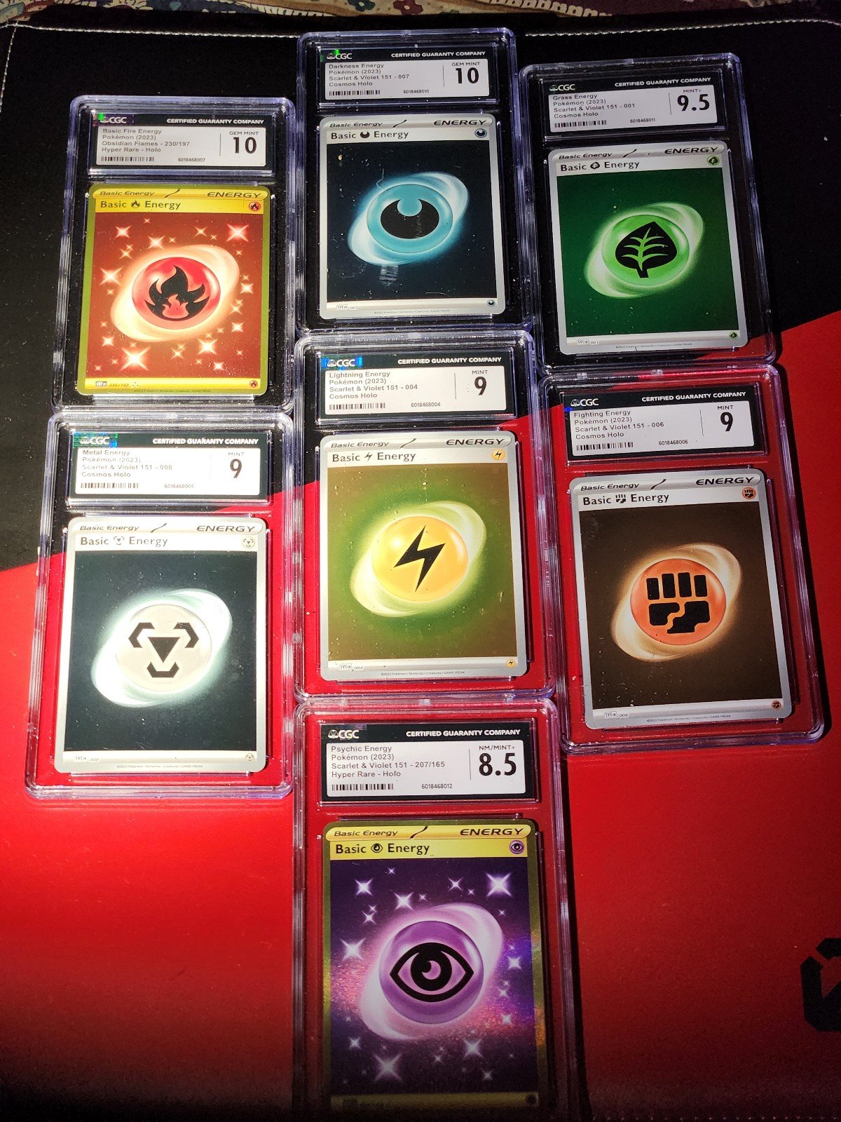 Pokemon graded holo energy 7 in all GCG graded