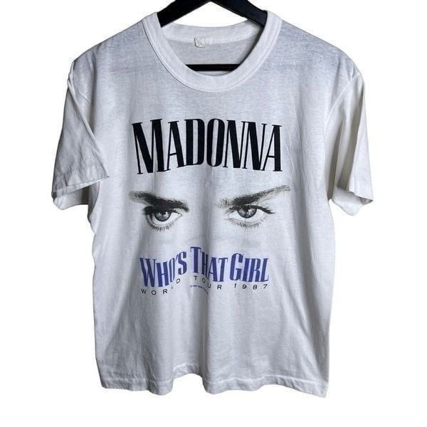 Vintage Madonna Who’s That Girl 1987 World Tour T Shirt Single Stitch Made In US