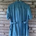 Lands' End Women's Short-Sleeved Button-Down Dress Size M Chambray Pockets NWT