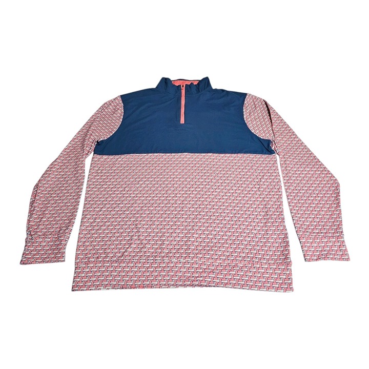 RSVLTS Breakfast Balls 1/4 Quarter Zip Pullover Sz L Widdle Ween Dogz Dachshund