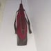 Vintage Banana Republic Burgundy Wool & Brown Leather Bag.