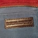 Vintage Banana Republic Burgundy Wool & Brown Leather Bag.