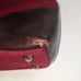 Vintage Banana Republic Burgundy Wool & Brown Leather Bag.