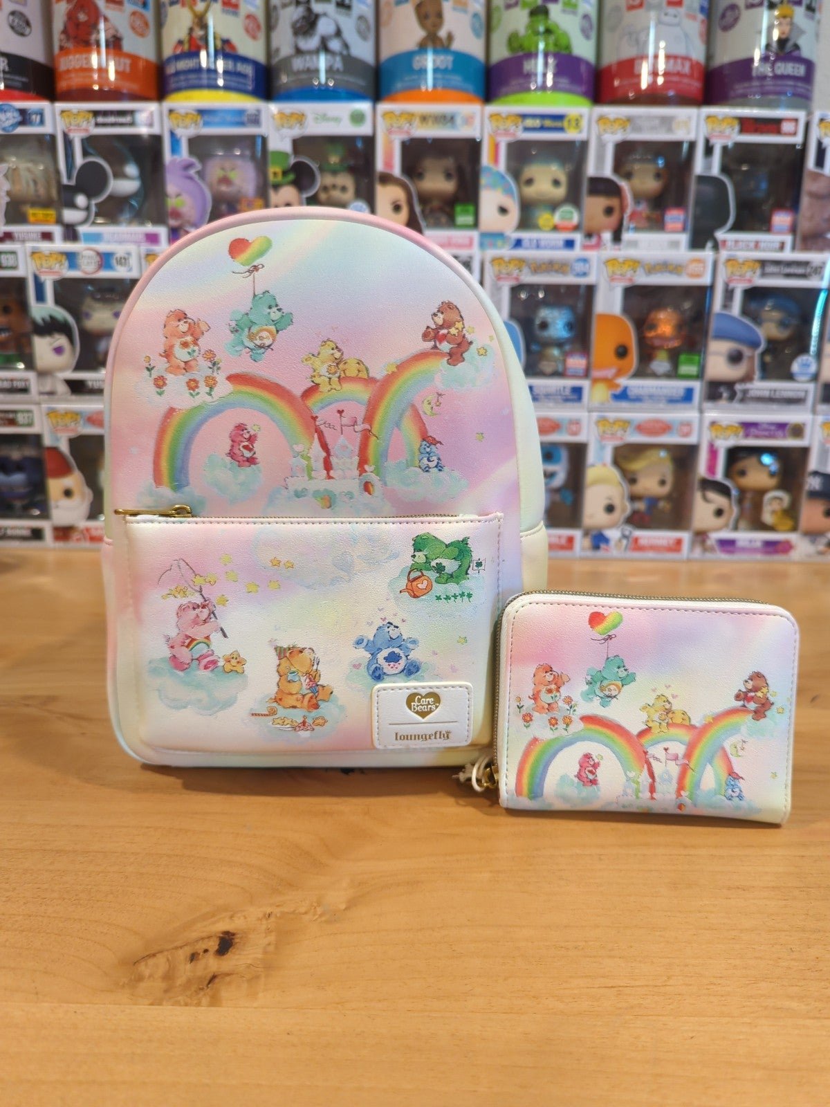 Care Bears Mini Backpack. Loungefly Mini Backpack.