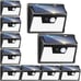 NEW 10 Pack Motion Sensor Solar Lights Outdoor Waterproof (500LM)