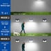 NEW 10 Pack Motion Sensor Solar Lights Outdoor Waterproof (500LM)